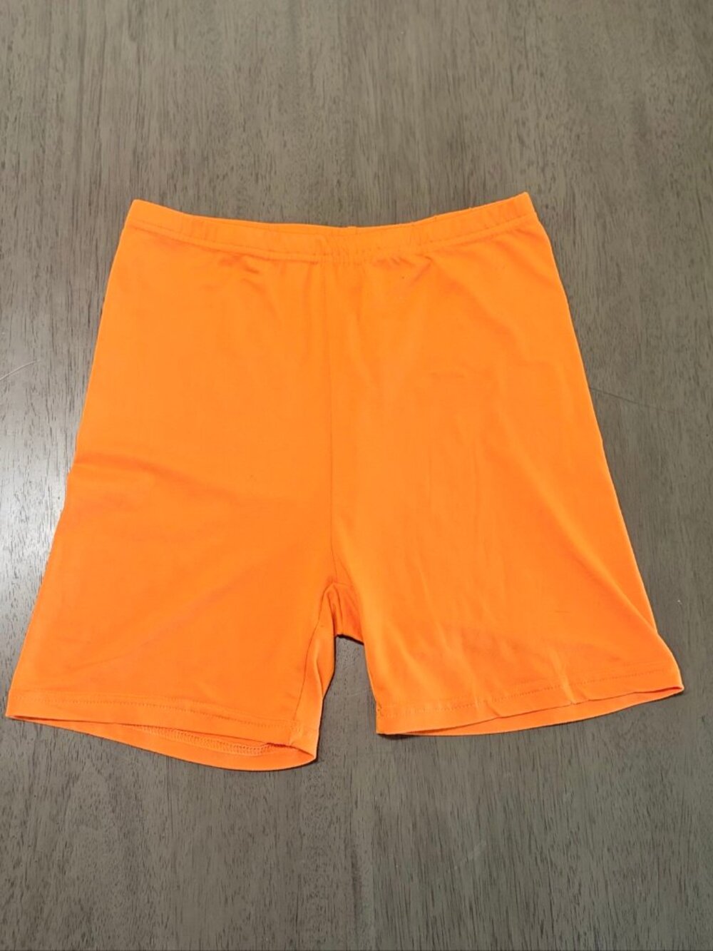 Women's SHEIN Orange High Waisted Biker Shorts Size XS Stretch